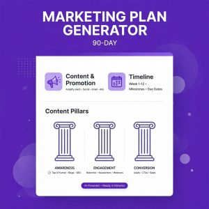 Marketing Plan Generator (90-Day)